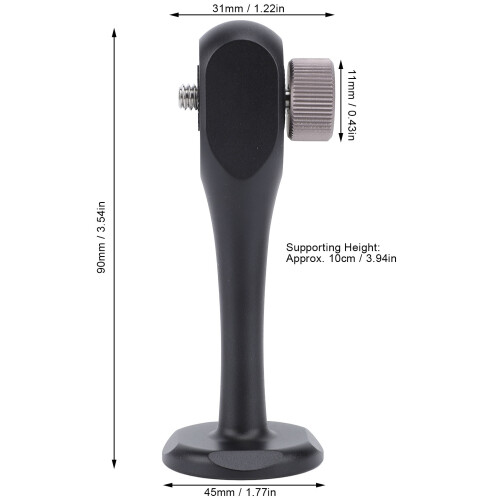Adattatore per treppiede per binocolo in alluminio 1/4in/3/8in 1