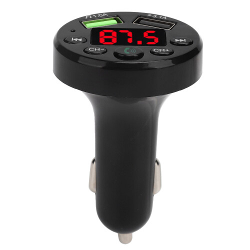 E6 Modulateur MP3 Bluetooth 5.0 pour voiture 65 g noir 32 Go 1