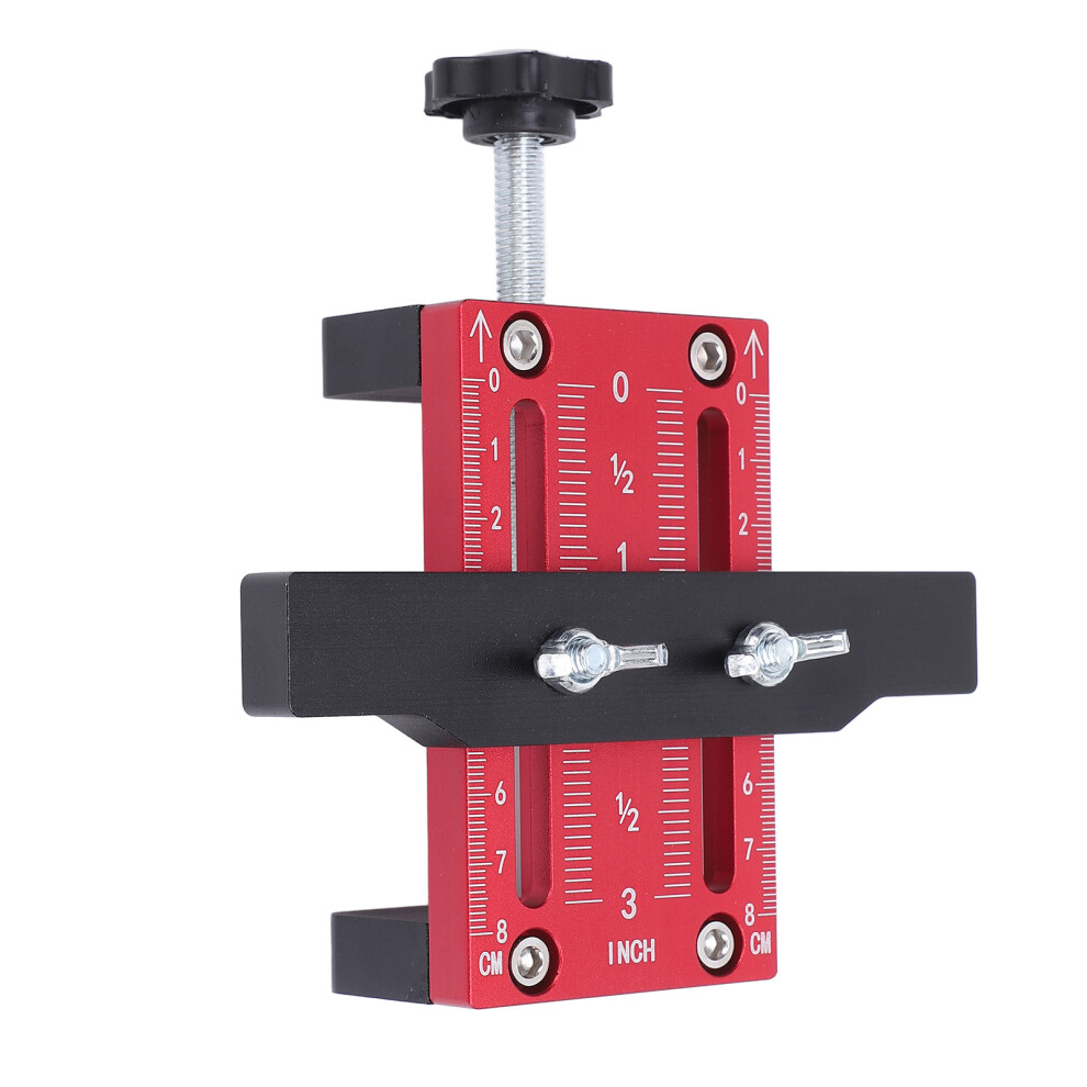 Cabinet Door Installation Positioner Adjustable Height 10-60Mm Clamping Aluminum Alloy Cabinet Door Mounting Jig 7891322868859