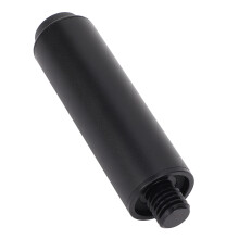 Prolongateur de queue de billard en aluminium de 4 pouces avec pare-chocs en caoutchouc.