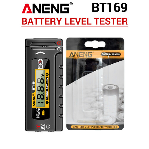 Tester per batterie 1,2V-4,8V 9,45x3,9x1,8 cm Nero 2