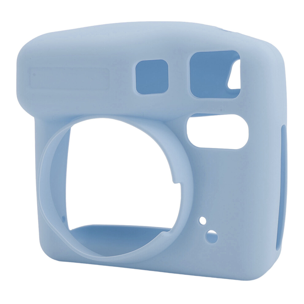 Instant Camera Silicone Protective Case For Se Wear Fall Resistant Soft Shell Pure Color Blue 4341322871111