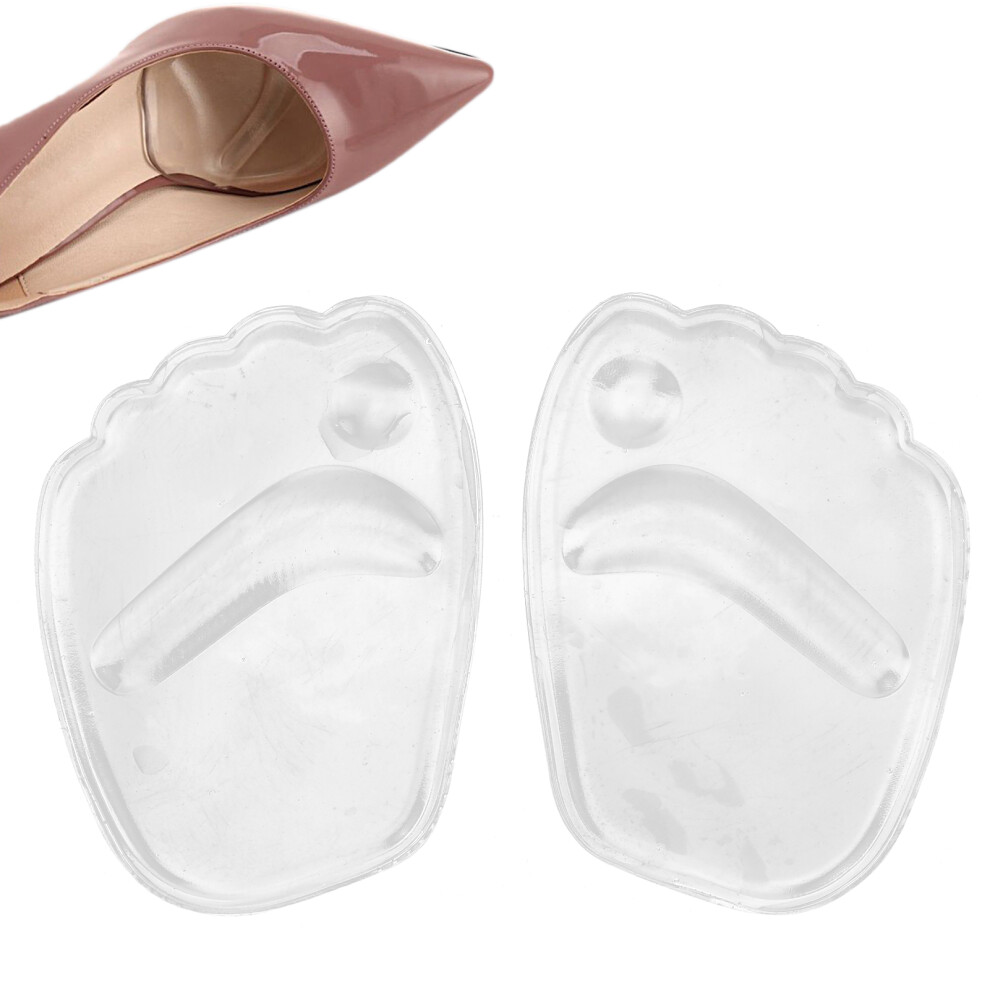 2Pcs Silicone Forefoot Pad Soft AntiSlip Pressure Pain Relief Metatarsal Cushion Pads