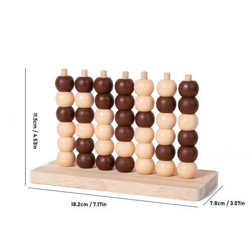 Jouet d'échecs 3D sur table en perles, 18,2 x 7,8 x 11,5 cm 1