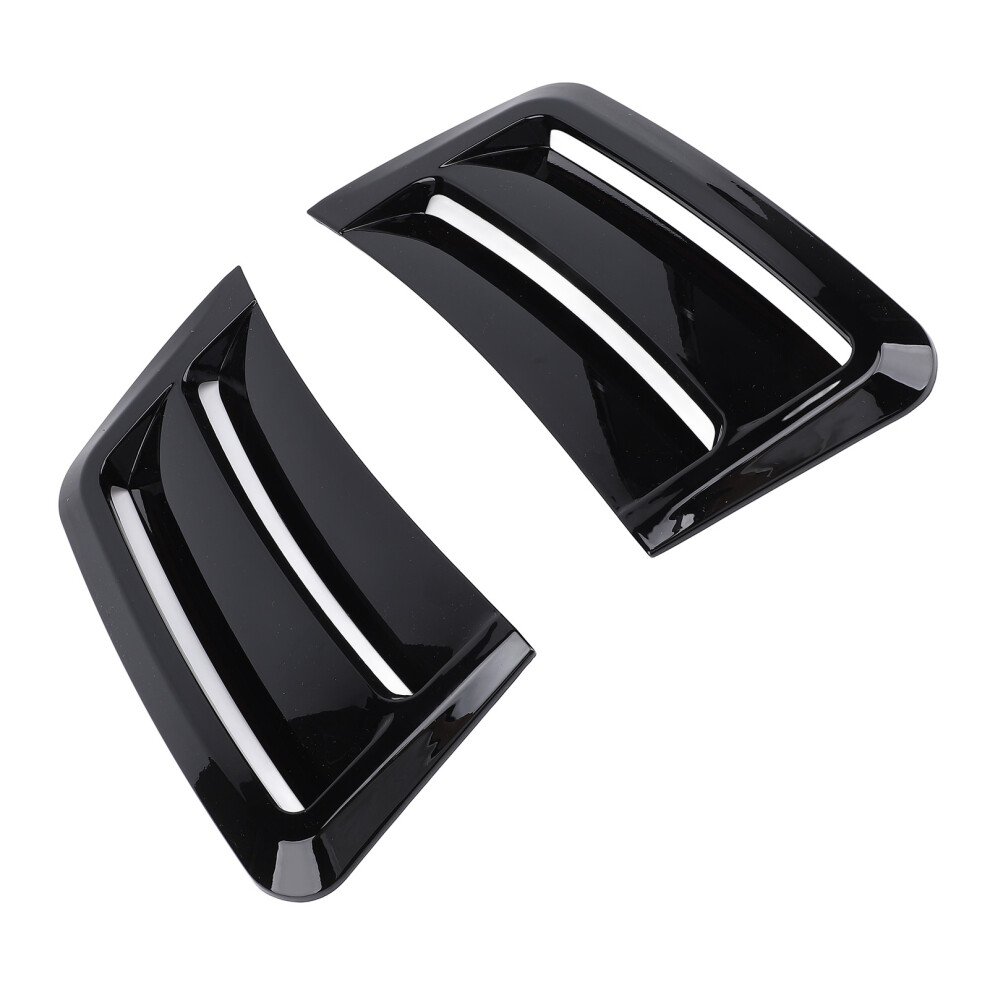 Pair Of Front Bumper Side Vent Trim Glossy Sporty Look Enhanced Aerodynamics For C-Class W204 S204 C63 Pre-Facelift Black 9481322871973