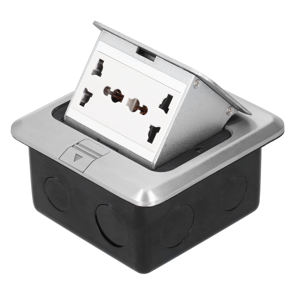 Floor Socket 6 Hole Embedded Damping Aluminum Alloy Ground Electrical Outlet 13A Ac 250V 7671322872083