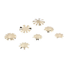Ensemble de 7 pièces de coupe-bords d’ongles en acier inoxydable doré, 5,0–7,5 cm