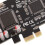 Scheda audio PCI-E a 6 canali CMI8738 nera 10