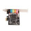 Scheda audio PCI-E a 6 canali CMI8738 nera 13