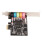 Scheda audio PCI-E a 6 canali CMI8738 nera 4