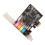 Scheda audio PCI-E a 6 canali CMI8738 nera 5