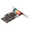 Scheda audio PCI-E a 6 canali CMI8738 nera 16
