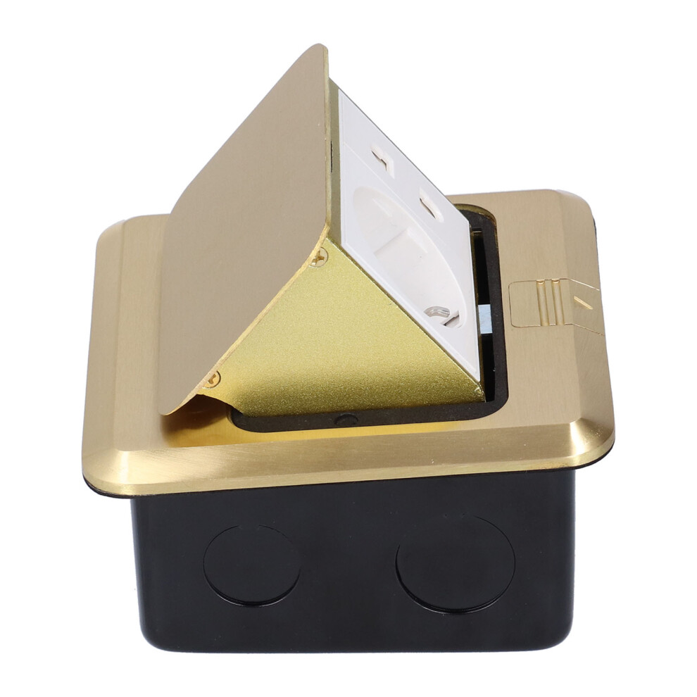 Popup Floor Socket Waterproof Brass Electrical Outlet 16A With 2ÂPort Socket 4221322875220