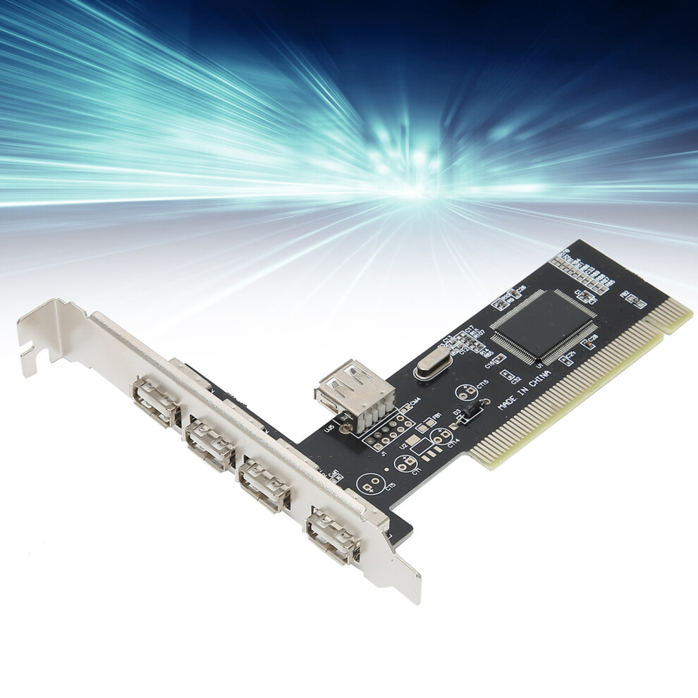 Pci Expansion Card To 4 Port Usb2.0 Hub Adapter Highspeed Converter Universal Pc Accessories 4921322874864