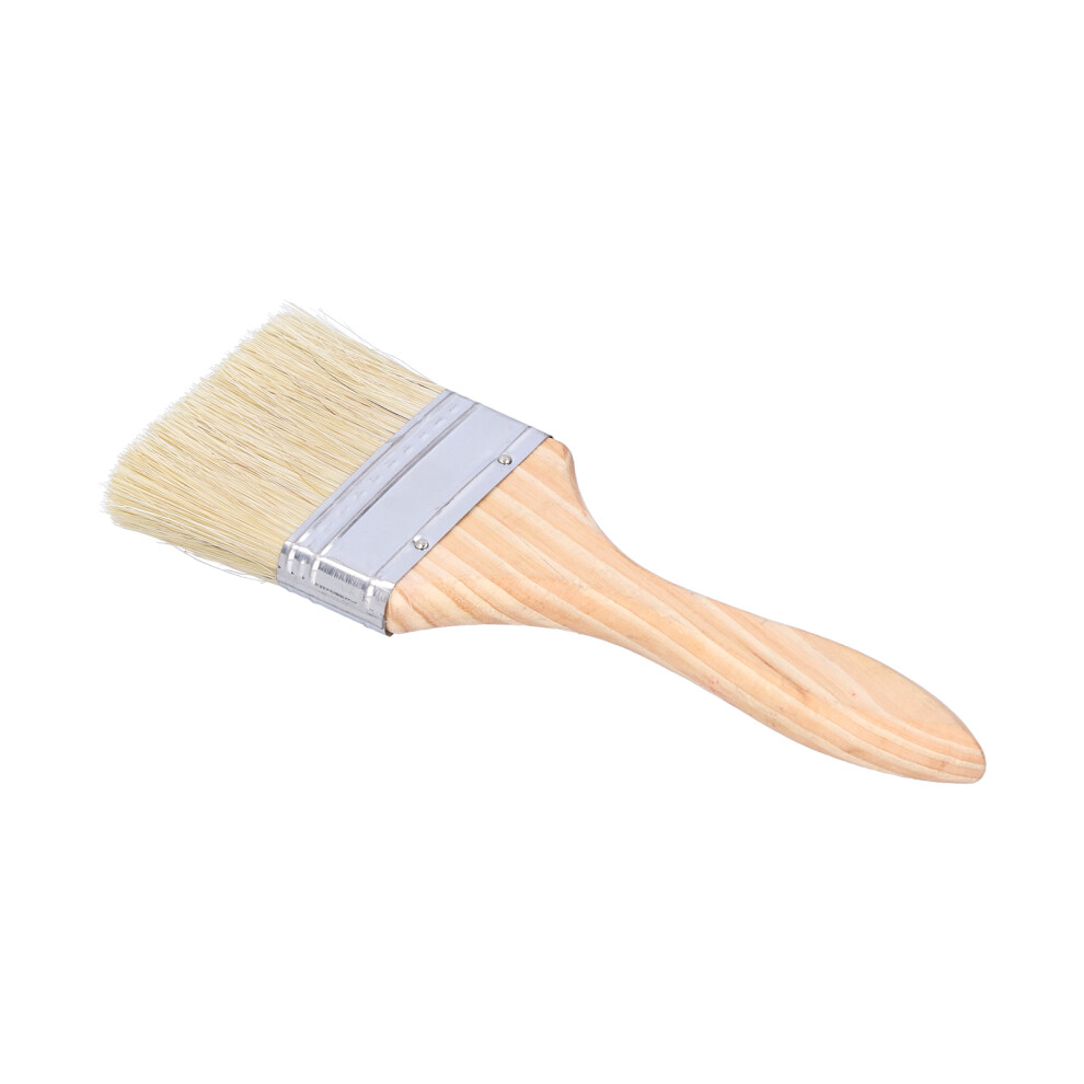 10Pcs Multifunctional Paint Brush 3In With Wooden Handle For Painting Varnishes Glues And Gesso 6921322875210