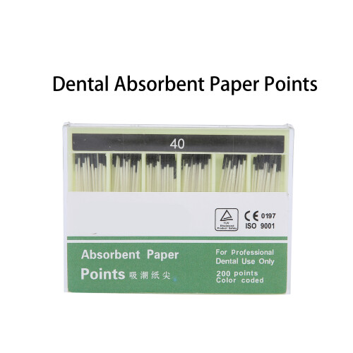200 points endodontiques en papier #40 noir 2