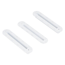 3 pièces/set nageoire en plastique blanche à rainure pour gouvernail 11,4 cm