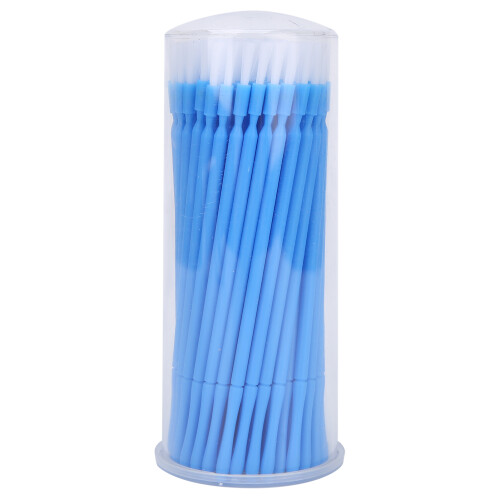 100 pezzi di pennello applicatore per fluoruro blu/bianco 2