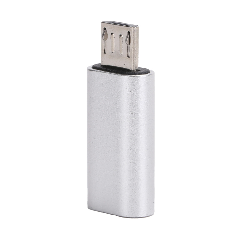 Typec Adapter Converter Female To Micro Male Mobile Phone Data Line Usb Charging( ) Silver 6941322878974