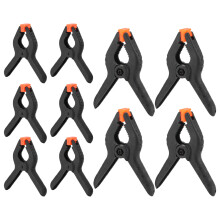 10Pcs Spring Clamps Set DIY Woodworking Plastic Clip Fixture Accessory Hand Tools