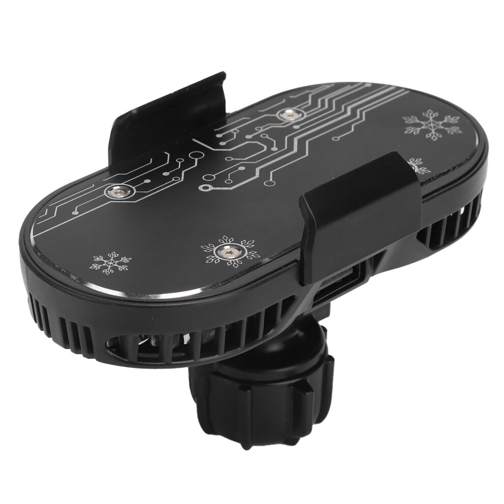 Mobile Phone Semiconductor Cooling Fan Portable Phone Cooler Heatsink For Gaming( ) Black