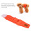 Couches lavables pour chien en coton orange taille S 8