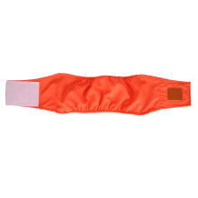 Couches lavables pour chien en coton orange taille S