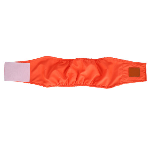 Couches lavables pour chien en coton orange taille S
