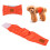 Couches lavables pour chien en coton orange taille S 13