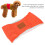 Couches lavables pour chien en coton orange taille S 3