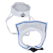 Chapeau et cape de marin pour chat, 55,0g, 34-48cm Comme sur la photo