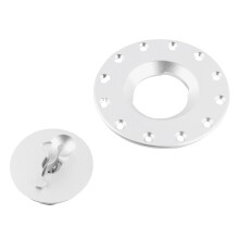 77mm Car Fuel Cell Twist Cap Oil Gas Tank Filler Cover Flush Mount 12 Bolts Universal