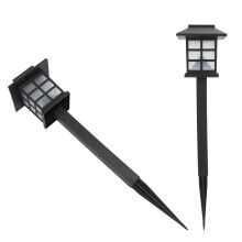 Set da 2 lampade LED solari per giardino, piccola casa, 600 mAh, bianco