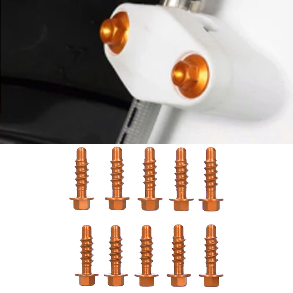 Self Tapping Screws Kit Anodized Finish Fit For 125 150 200 Exc Xc Sxf Excf Xcf 1997-2020(Orange ) 7681322882104