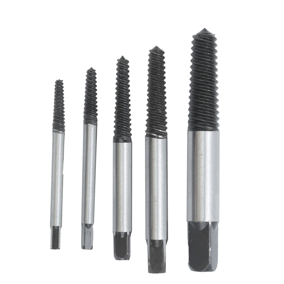 5Pcs Damaged Screw Remover Extractor Drill Bits Set For Broken Bolts Stripped Threads 4051322882559