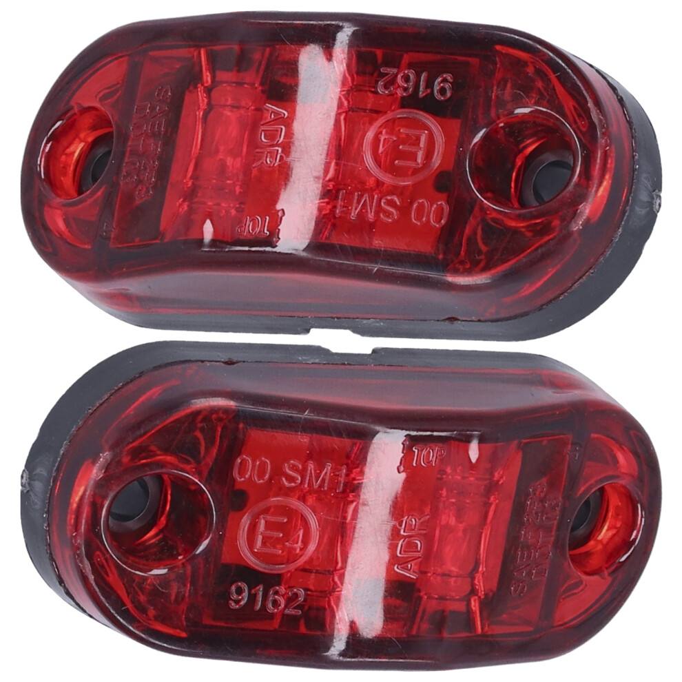 10-30V 2Led Side Marker High Brightness Turn Signal Lamp For Cars Trucks Trailers Rvsred Light 3491322882073