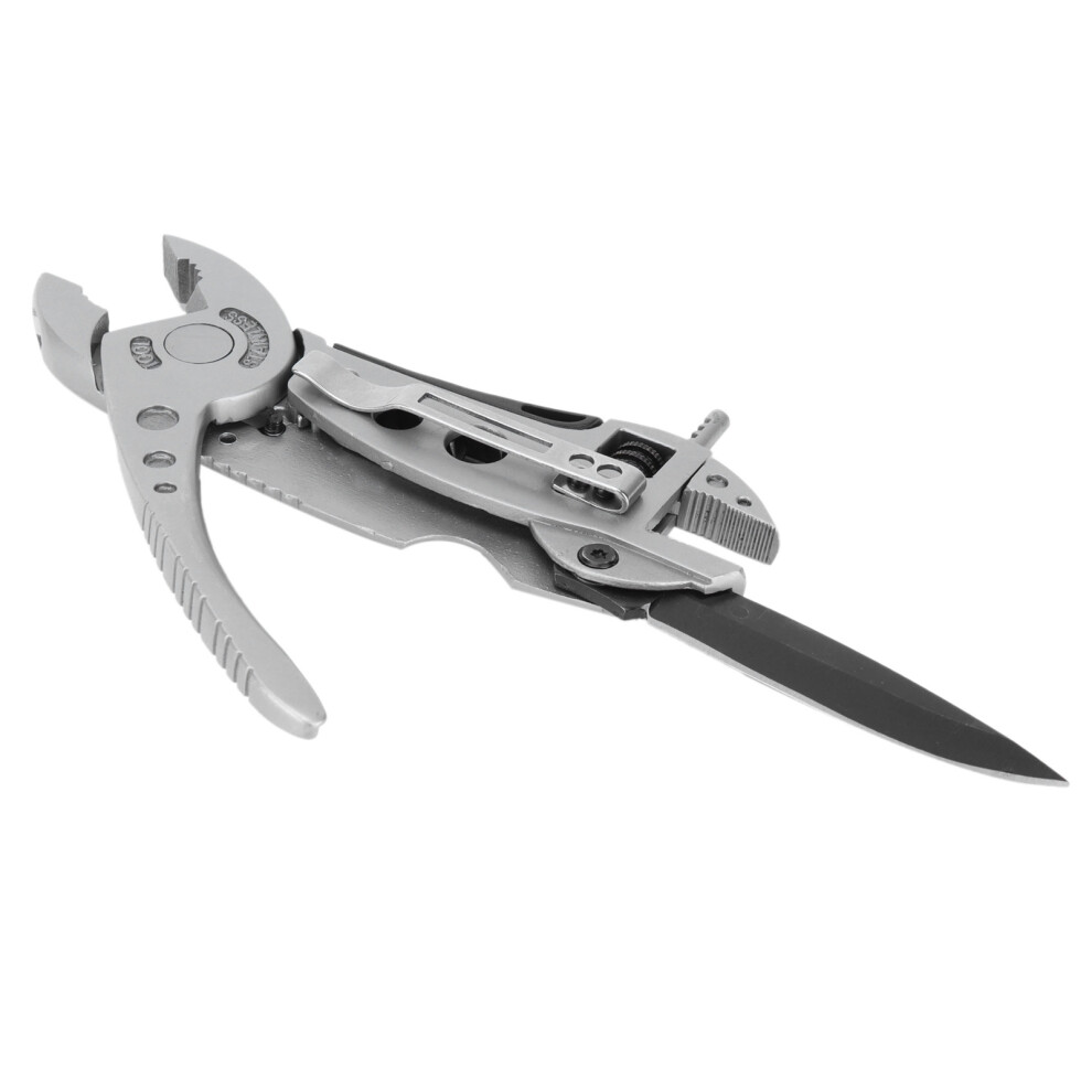 Multi Tool Adjustable Wrench Screwdriver Bits Pliers Survival Emergency Gear Assembly 9481322882726