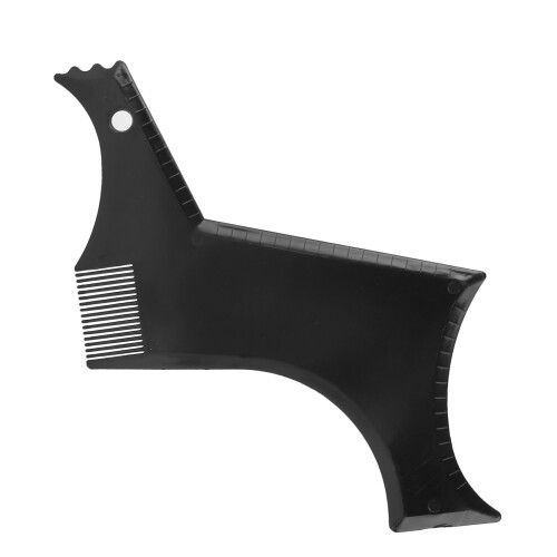 Modello di sagomatura della barba - Accessorio in plastica nera 2