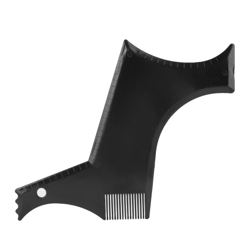 Modello di sagomatura della barba - Accessorio in plastica nera 1