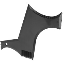 Modello di sagomatura della barba - Accessorio in plastica nera