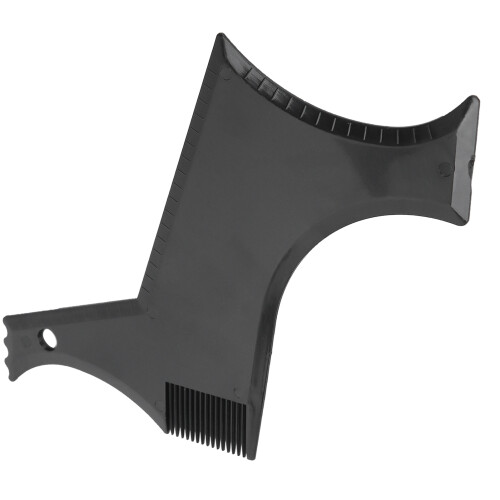 Modello di sagomatura della barba - Accessorio in plastica nera