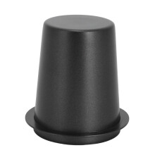 Tasse doseuse à café de 58 mm, en acier inoxydable, noire