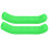 Cache-frein en silicone anti-dérapant vert, 20 g VTT/Route 3