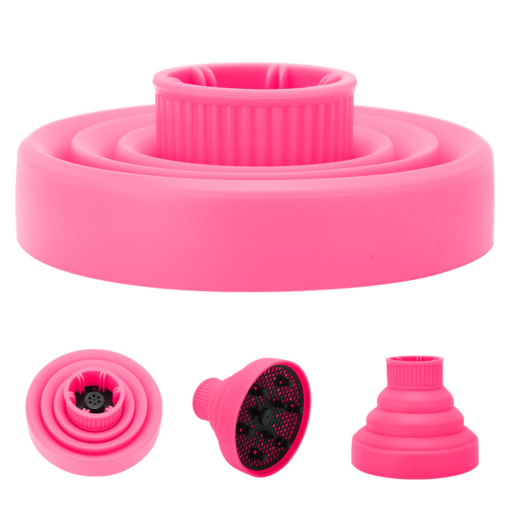 Universal Collapsible Hair Dryer Diffuser Portable Travel Folding Hair Blow Dryer DiffuserPink