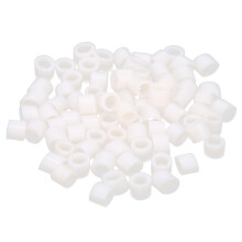 100 pezzi di anelli in silicone ortodontici codificati per colore bianchi