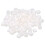 100 pièces d’anneaux en silicone à code couleur blancs, taille unique 1