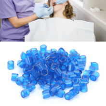 100 pièces d'anneaux orthodontiques à code couleur en silicone bleu
