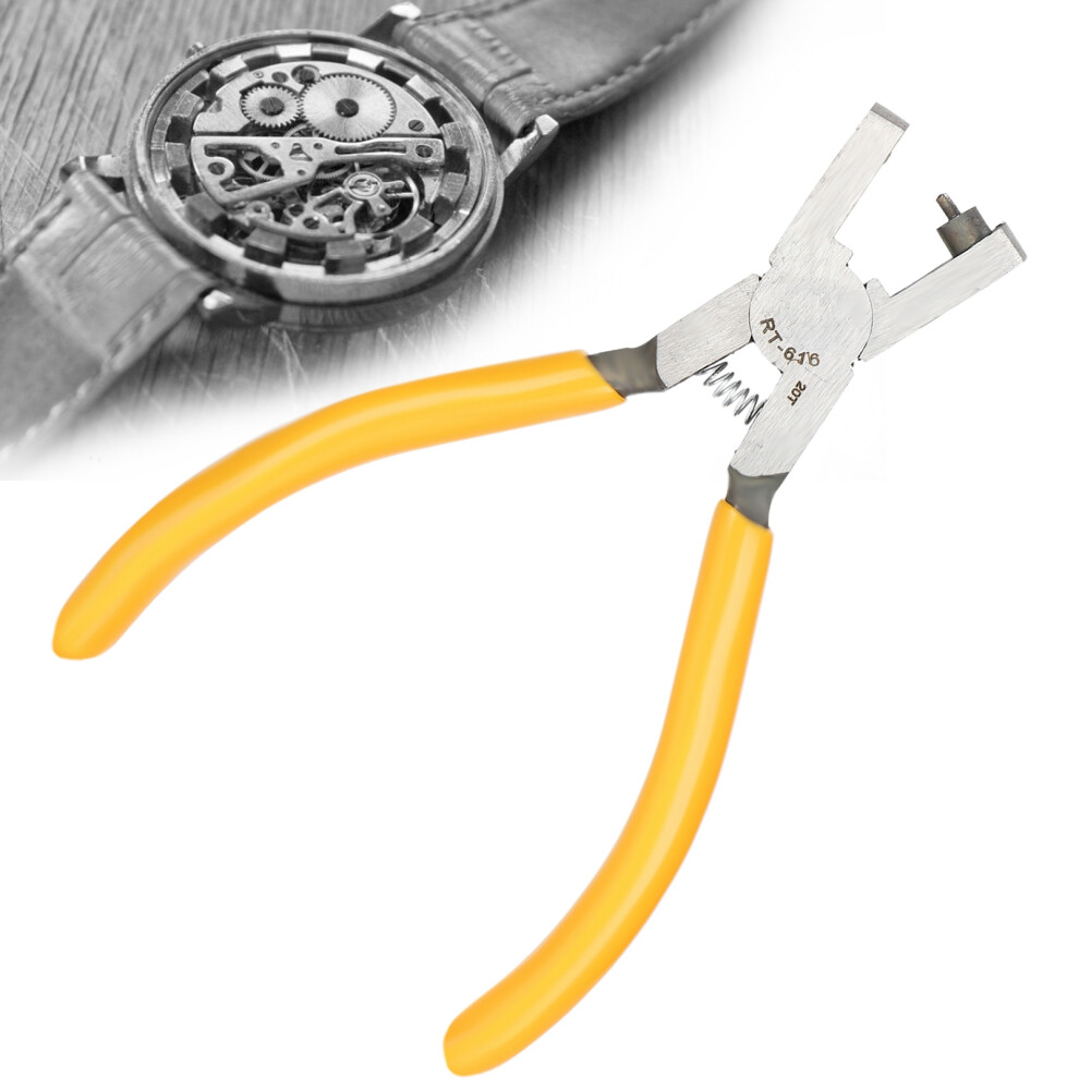 Alloy Round Hole Puncher Pliers Leather Watch Strap Waist Belt Hole Punching Tool 4971322886428