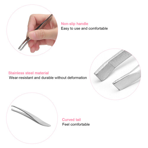 Pince à sourcils en acier inoxydable - outil de précision 2