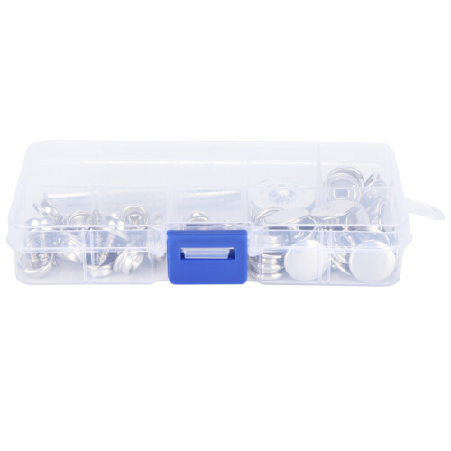 Vis rivet bouton 62 pièces acier inoxydable 10 mm ensemble 1